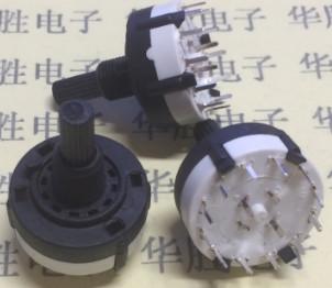 China 12 step switch potentiometer band switch potentiometer rotary switch 1 knife 12 stalls for sale