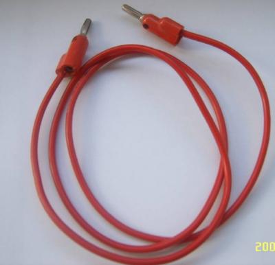 China 20A high current test wire cable 2.1 silicon wire test cable 1 meter 4.0mm banana plug OEM connectors for sale