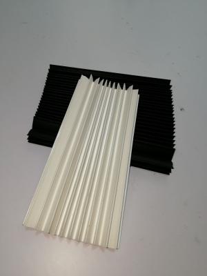 China flat PVC + fibre cloth folded bellow covers for popular fiber laser cutting machine GS-CE for sale
