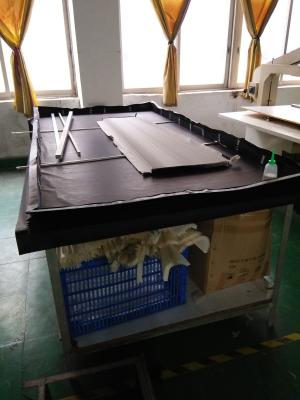 China bramidos protectores del polvo hechos con la cubierta del paño del marco metálico +PVC +fiber para la plataforma de elevación de la máquina en venta