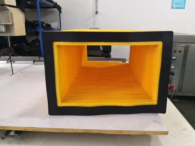 China high quality   folded bellows yellow colour used for protect in CNC saw and CNC waterjet cutting machines . for sale