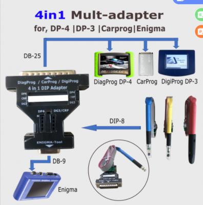 China 6 in 1 Multi  adapter  connect with upa cable Pogo pin TSSOP MSOP SOIC  for  carprog DC4 DP3 DP4 for sale