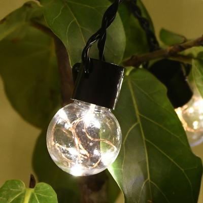 China 1500LM 15 Bulbs Solar Festoon Lights 8 Modes 24V 1w Outdoor Starry Lights for sale
