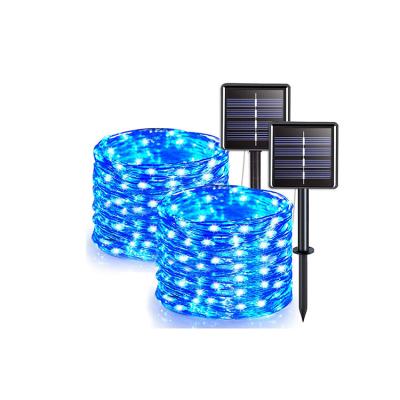China Waterproof Copper Wire Solar Lights 500 LED 50m Length IP65 For Yard for sale