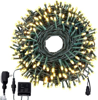 China La Navidad blanca caliente UL588 900 al aire libre enciende luces de hadas del cable del verde 220V en venta