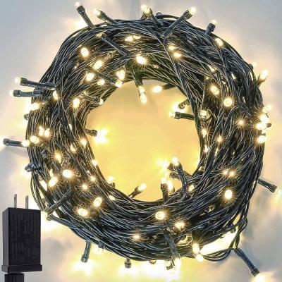 Chine 1000 lumières de Noël blanches chaudes de la guirlande 240V de LED 60HZ avec le câble vert de 2.8m à vendre