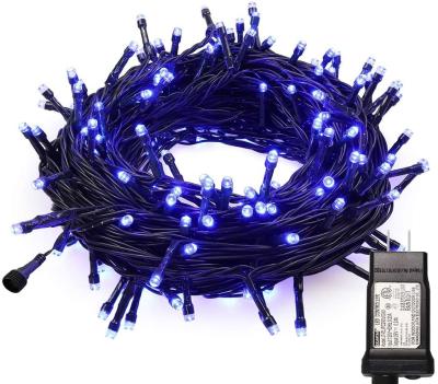 China Night Blue Twinkle Christmas Lights Plug In 240V 200 Count LED Extendable for sale