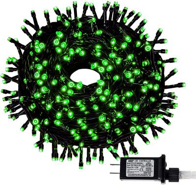 中国 装飾の花輪の緑のひもの拡張可能な400カウントLEDポリ塩化ビニールをクリスマスの照明 販売のため