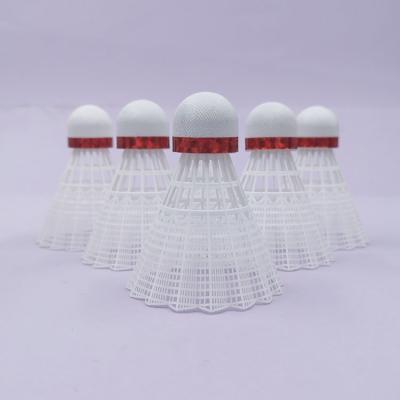 China White Fiber Cork Badminton Nylon Shuttlecock Eco Friendly One Pieces Formed Ball for sale