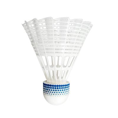 China Nylon Badminton Plastic Shuttlecock Stable Sturdy For Entertainment Yellow White for sale
