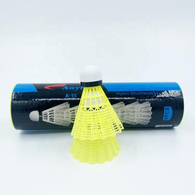 China Premium Nylon Shuttlecock Training Balls For Indoor Outdoor Sport White Yellow for sale