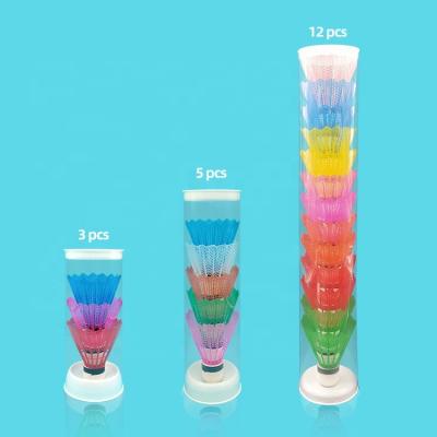 China Colorful PVC Plastic Badminton Shuttlecock For Outdoor Play for sale