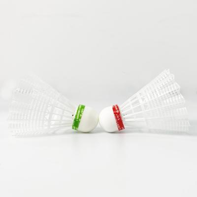 China Durable Light Bright Night LED Badminton Shuttlecock Nylon Feather for sale