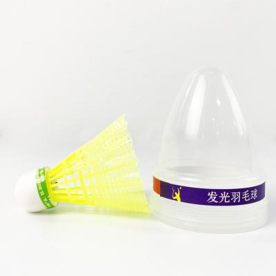 China Nylon Luminous Badminton LED Shuttlecock Ball PU Cork for sale