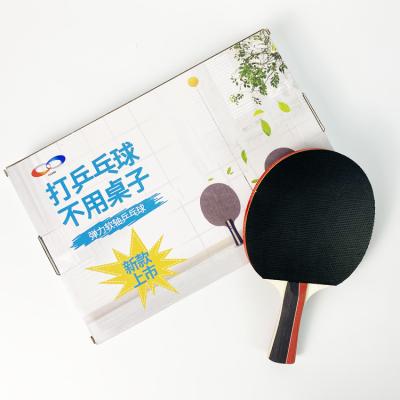 Cina Racchette portatili su ordinazione Ping Pong Paddles nera di ping-pong in vendita