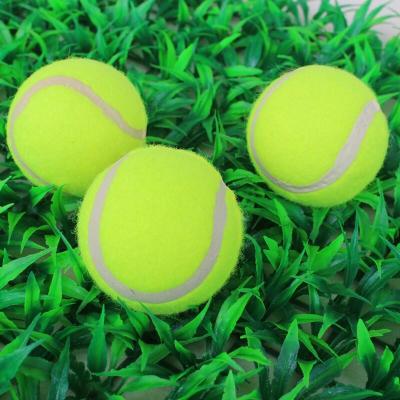 China Rubber Polyester Tennis Racket Ball 5cm Small Toy Pet Dog Tennis Balls for sale