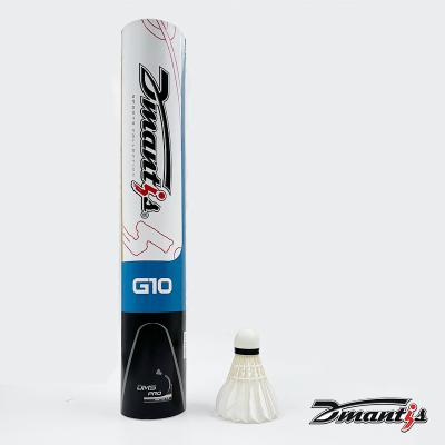 China Chinese Factory Direct Sale Dmantis G10 High Quality Badminton Shuttlecock With Natural Feather for sale
