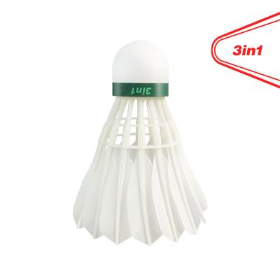 China Cheap Factory Direct Sale Price 3in1 Badminton Shuttlecock Class One Goose Feather for Sale D45 Model for sale