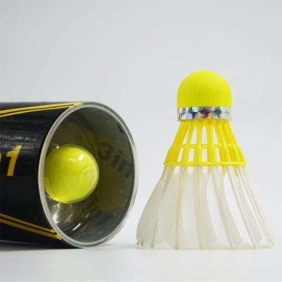 China Professional Outdoor Badminton Shuttlecock First Grade Duck Feather Badminton Shuttle Cock for sale