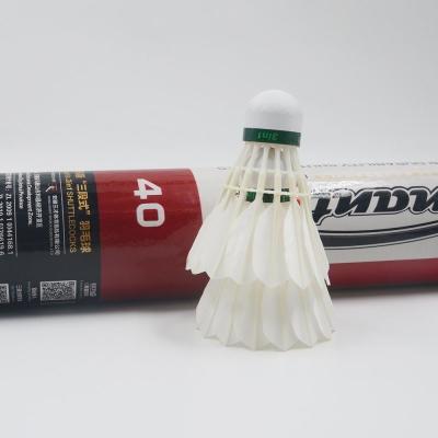 China Dmantis D40 12packs Duck Feather Badminton Shuttlecocks Com Alta Estabilidade à venda