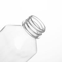 중국 250ml 300ml Clear Plastic Bottles For Juices Beverage Square Shape 판매용