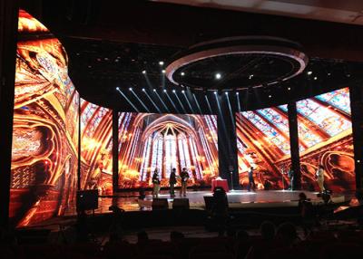 China ODM P3 Curve Stage Background Led Display Big Screen 64x64 Dots for sale
