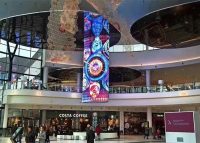 China 256 level IP31 Transparent Glass LED Display for commercial street for sale