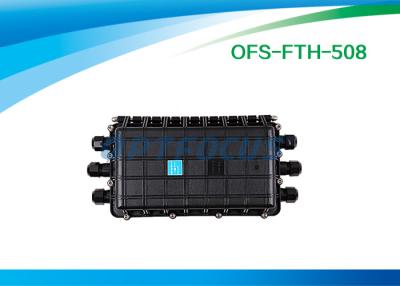 China 72 Cores Fiber Optic Enclosures Wall Mount 6 Port Horizontally Mechnical Seal for sale