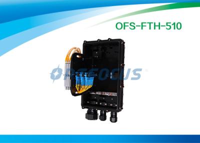China 1×64 2×64 Mini Fiber Optic Enclosures Wall Mount 192 Cores Ø42 for sale