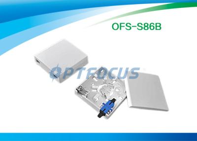 China Indoor Mini Fiber Termination Box Optical Socket 0.2dB 90% Working Humidity for sale