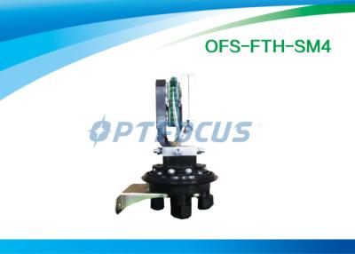 China Mechanical Seal Fiber Optic Enclosures 12cores /  PLC Network Electrical Enclosures 4 Port for sale