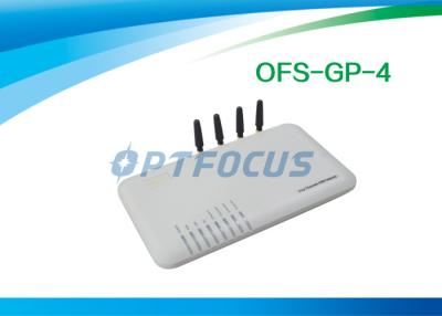 China Two port 4 Channel VOIP GSM Gateway 10 / 100 Base-T Ethernet SIP SIM Card 1 year warranty for sale
