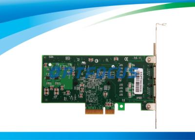 China Dual Port Ethernet Fiber Network Card , Fiber Optic Card RJ45 Intel 82571EB 10G1BF- for sale