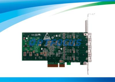 中国 イーサネット PCI の明白なネットワーク カードの 1000 の Mbps X4 のクォードの港サーバー アダプター 販売のため
