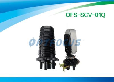 China Fiber Optic Splice Closure Mechanical Seal Parts 1 Oval port + 3 small port 12 fibers for sale