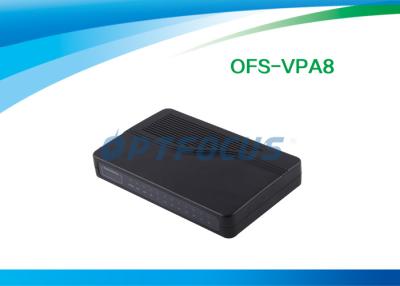 China 8 portos do SORVO H.323 dois da entrada ATA de FXS VoIP voz do Ethernet de 10/100 Bases-T alertam à venda