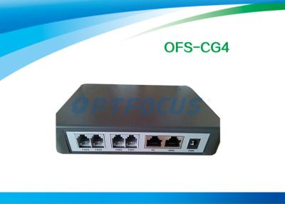 China Black 2 Concurrent Call 2 port FXS Voip GSM Gateway Support SIP MGCP for sale