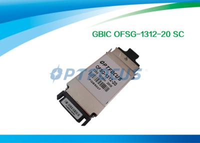 China Duplex Single Mode SFP Optical Transceiver 1.25G GBIC - LX Optical Transceiver Module 1310nm 20KM SC for sale