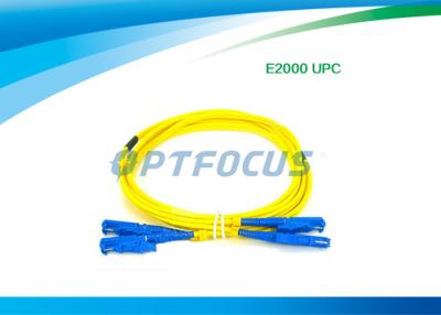 China Fiber Optic Patch Cable Passive Components E2000 UPC Fiber Optic Patch Cord for sale
