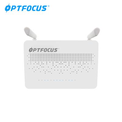 China VOIP telephone ONU EPON XPON GPON works with OLT use as wifi router triple play service device FTTH for sale
