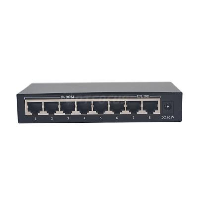 China 8 Port Ethernet Network Switch 10/100M RJ45 8 Port Ethernet Network Switch for Network ISP FTTH for sale