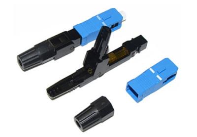 China FTTH Passive Parts SC UPC Fiber quick Connector 55mm 60mm 500 Matings for sale