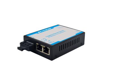 China 1FX SM 1310nm Fiber Optic Network Switch 2TX Ports Supports Wall - Mount / DIN - Rail Installation for sale