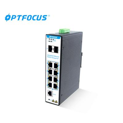 China SFP Managed Gigabit Ethernet Switch 2port 100 / 1000M Automatically Support IGMP for sale