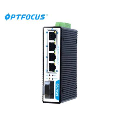 China 4 Port Industrial Ethernet Switch , 100M Hardened  Power Over Ethernet Switch for sale