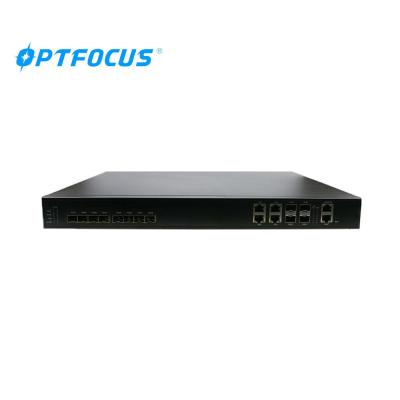 China Plug / Play FTTH GPON OLT 4GE RJ45 Auto Firmware Upgrade 20km Farthest Distance for sale