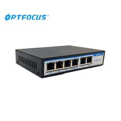 China Poer Over Ethernet POE Switch 4 Ports 10 / 100M Switch ftth application for sale