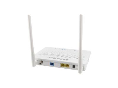 China FTTH 2 LAN ports 1GE 1FE RF output wifi router gpon epon onu for sale