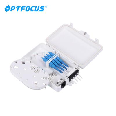 Chine FTTH outdoor small size 4 cores waterproof terminal box for 1*4 mini type plc splitter à vendre