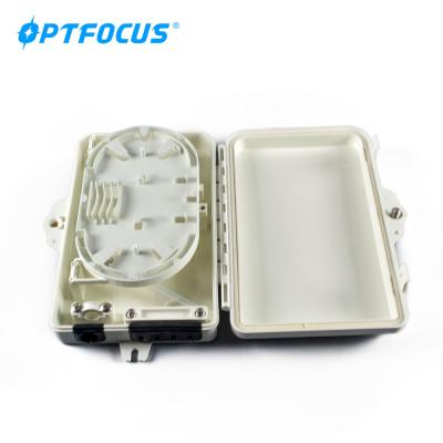 China Wall-mounted small capacity 4 cores indoor ftth terminal box with wholesale price for sale